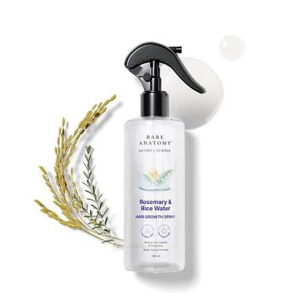 🌿 BARE ANATOMY — Spray de Romero y Arroz para el Cabello✨